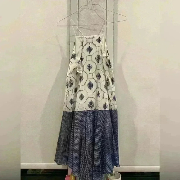 NWT Tibi Akiko print ruffle BOUTIQUE cami dress Sz 8 MSRP$398 - Picture 2 of 5